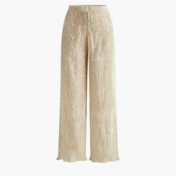 Zara Asymmetric Halter Crop Top With Wide Leg Pants Set - Picture 5 of 8